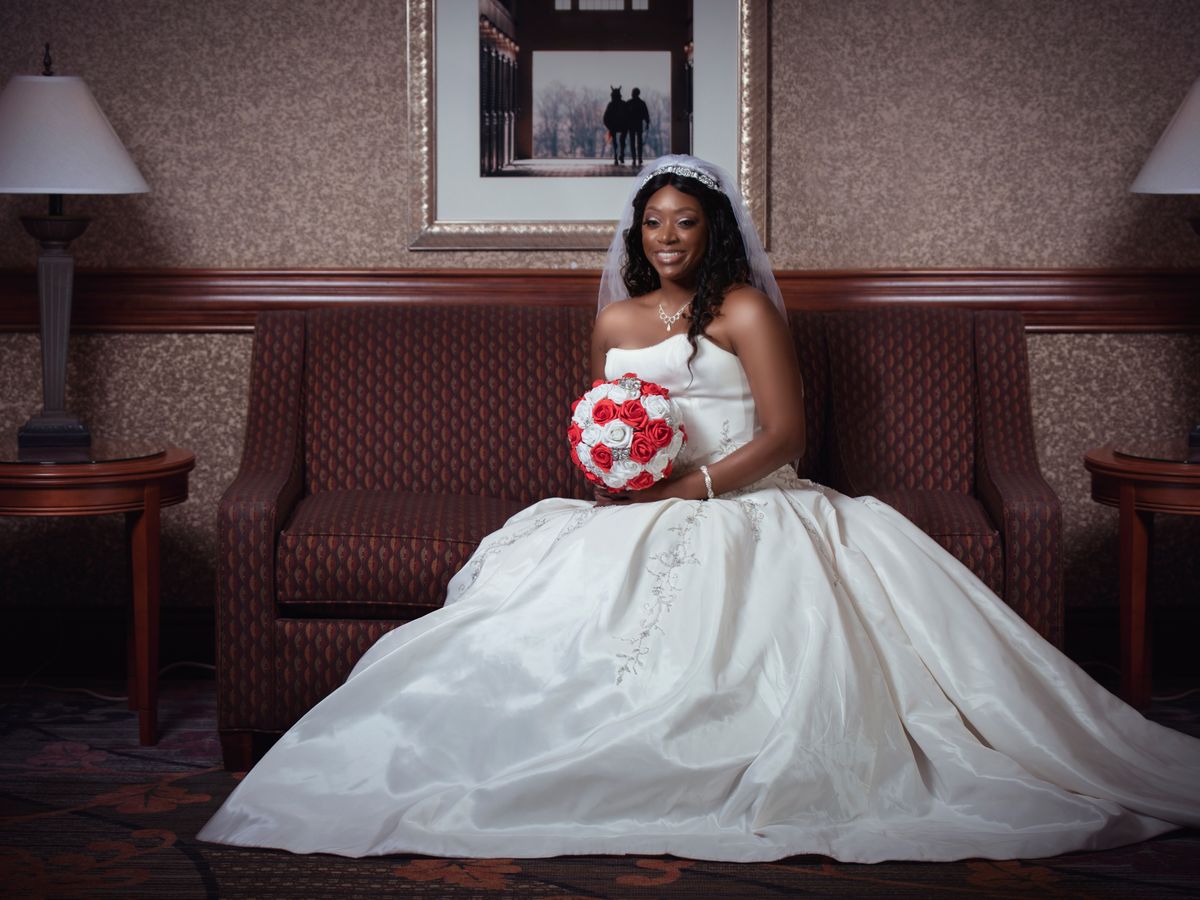 Capturing a joyful moment at a wedding ceremony